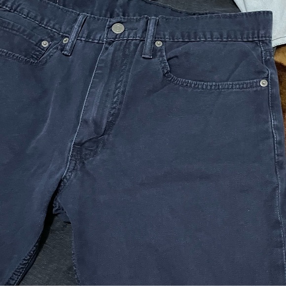 Levis 502 Men’s 34x30 (34x27) Tapered Straight Fit Jeans Dark Blue Western Denim - Picture 5 of 16